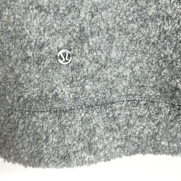Lululemon So Sherpa wool blend full zip hooded jacket size 8 - Picture 7 of 9